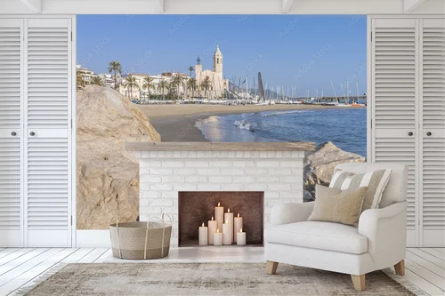 Niebieska harmonia w Sitges: Świątynia Sant Bartomeu