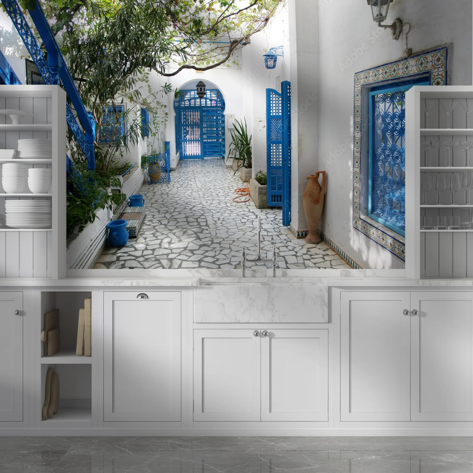 Wspomnienia z letniego dziedzińca w Sidi Bou Said