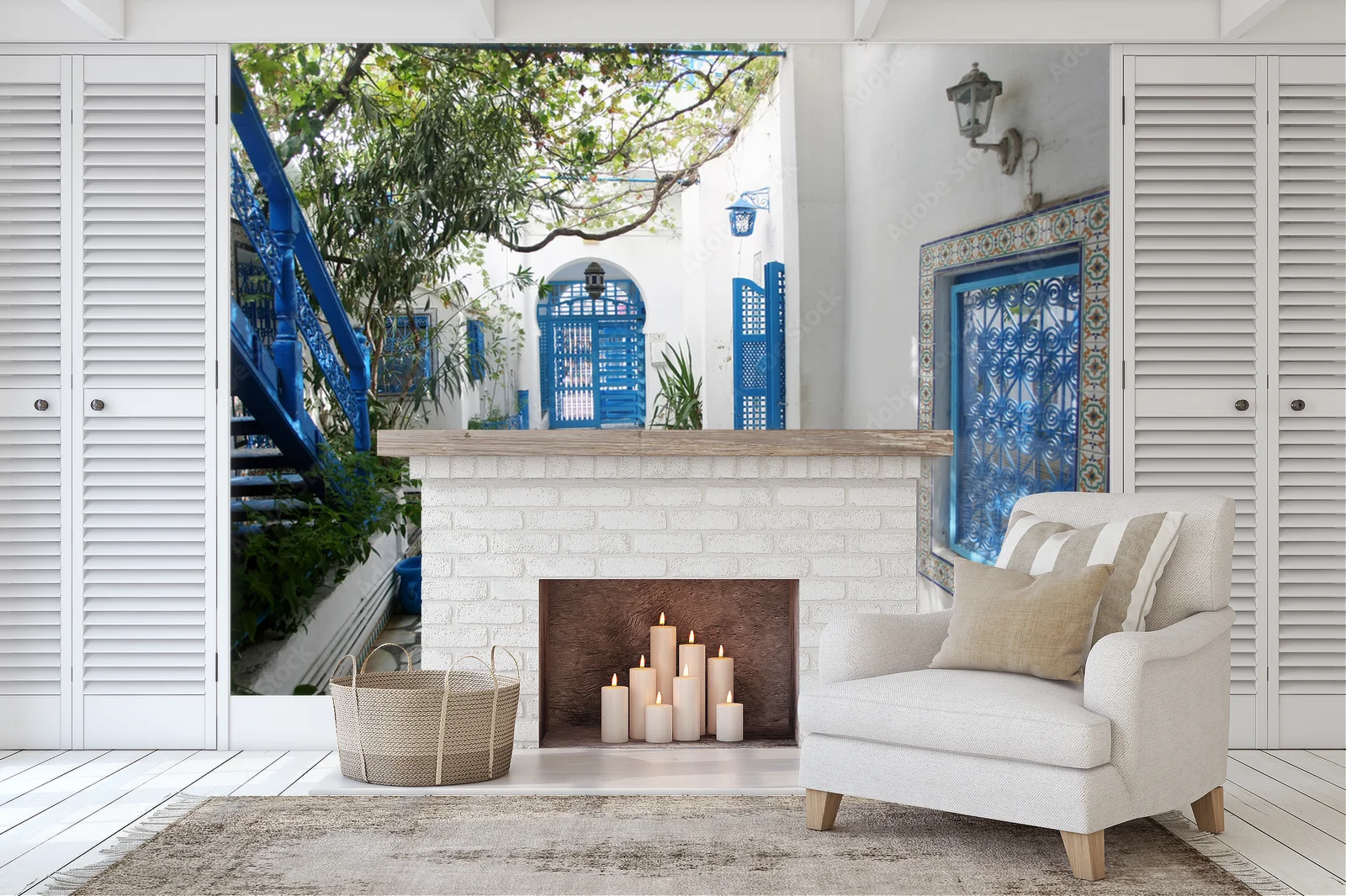 Wspomnienia z letniego dziedzińca w Sidi Bou Said