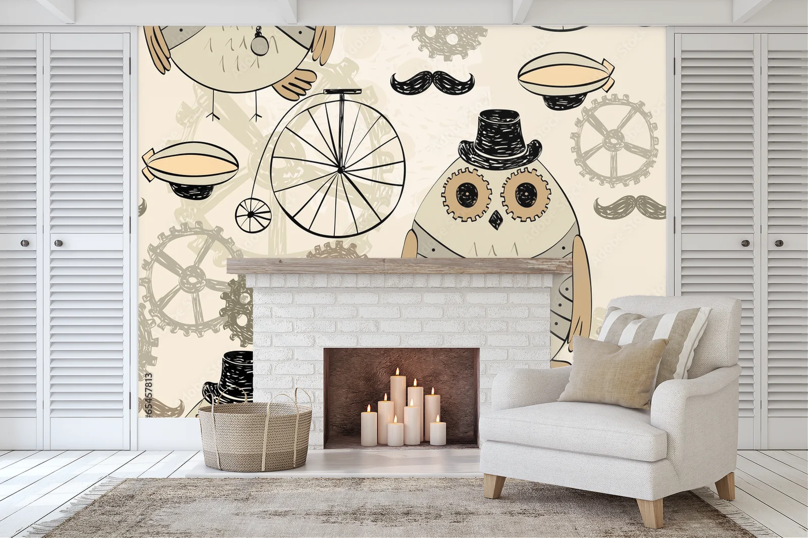 Mechaniczne sowy w nostalgicznym stylu steampunk