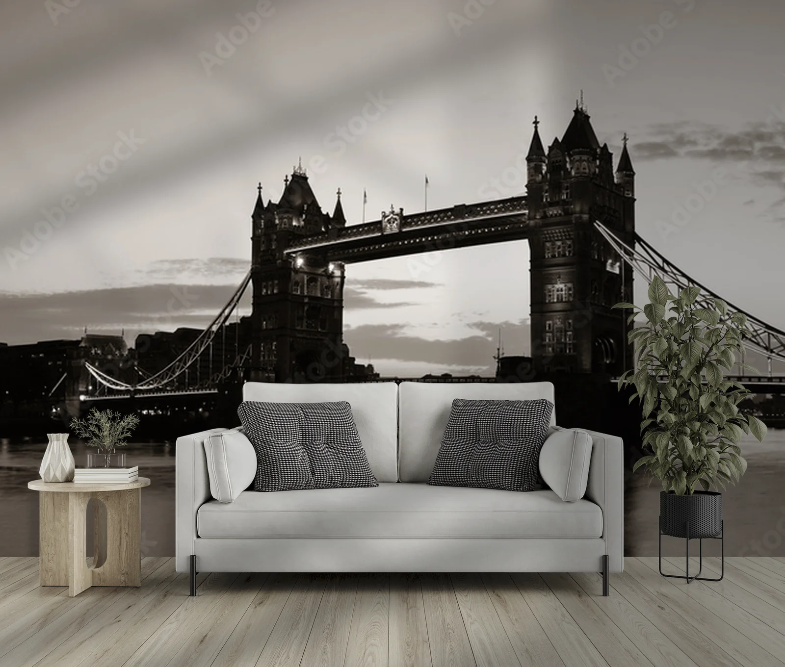 Ikoniczny Tower Bridge w nostalgicznych odcieniach