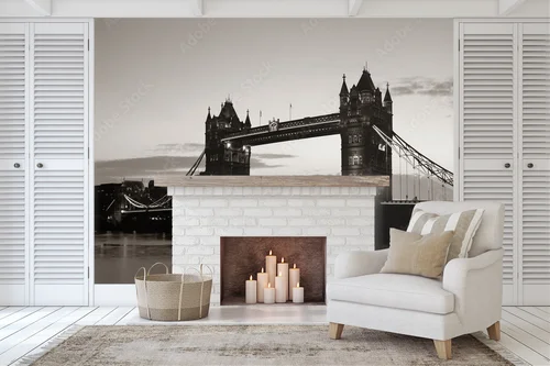 Ikoniczny Tower Bridge w nostalgicznych odcieniach