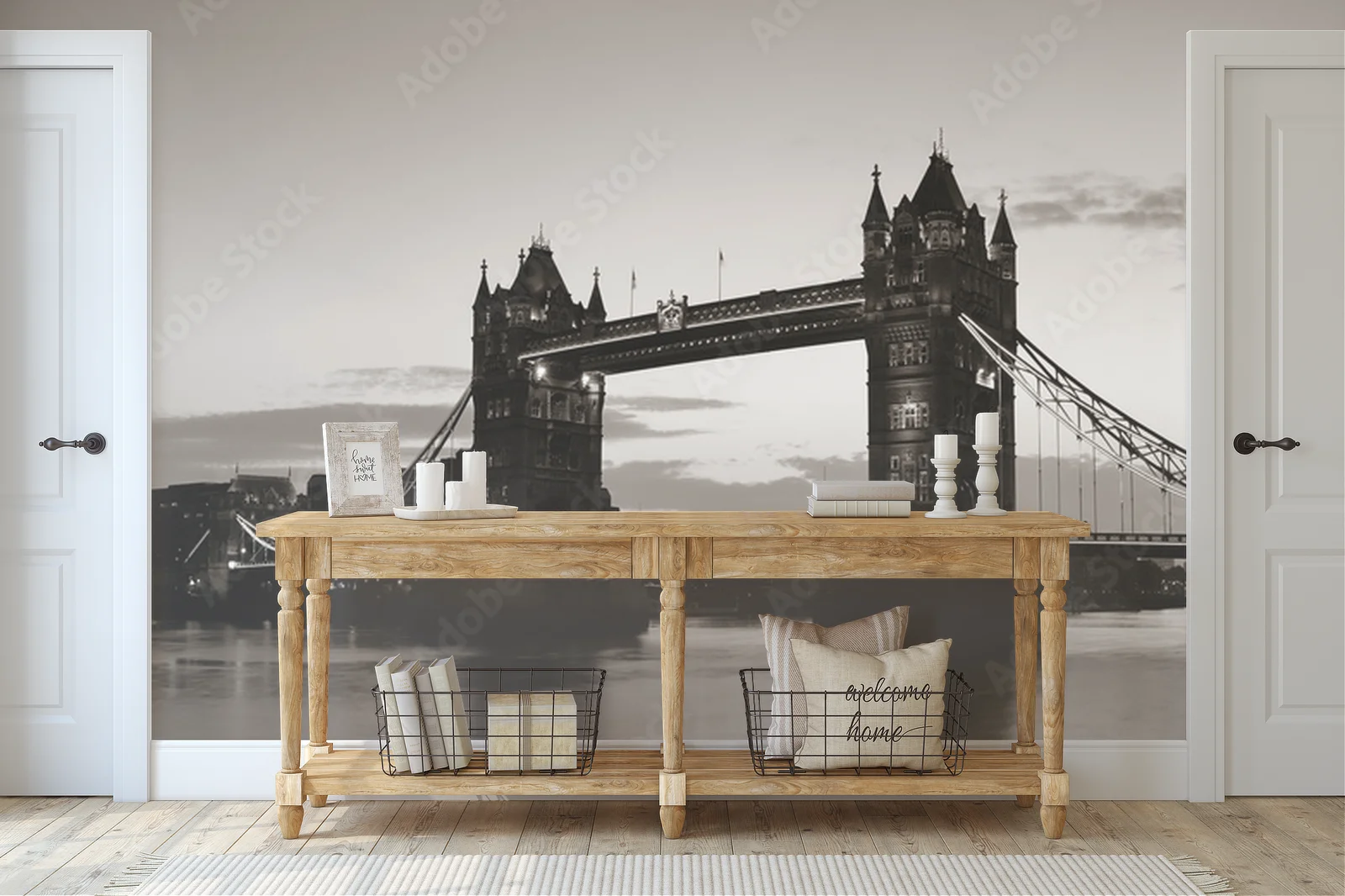 Ikoniczny Tower Bridge w nostalgicznych odcieniach