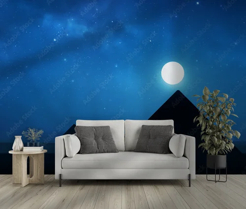 Nocne piramidy skąpane w gwiazdach