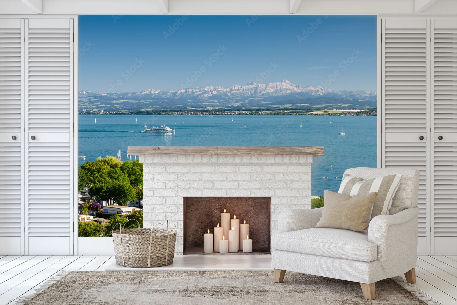 Urokliwość Bodensee otoczony majestatycznym Säntis
