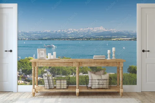 Urokliwość Bodensee otoczony majestatycznym Säntis
