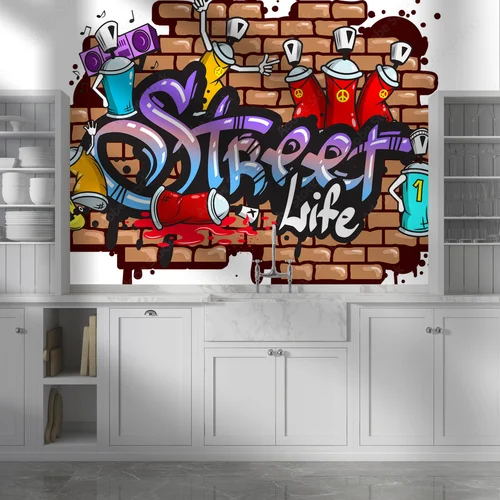 Graffiti w magenta - miejski styl emanujący energią