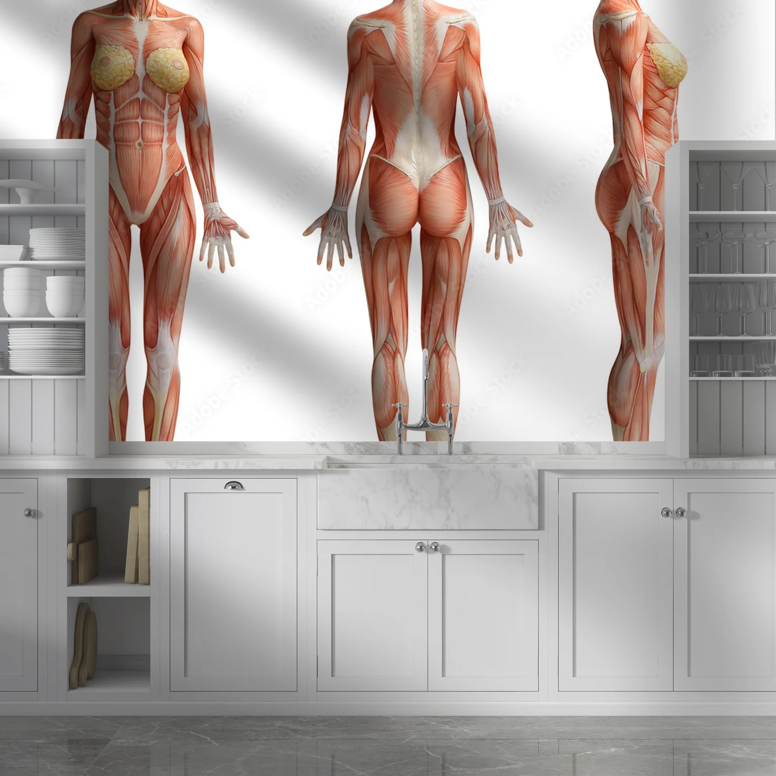 Harmonia kobiecej anatomii w bieli i subtelnych odcieniach