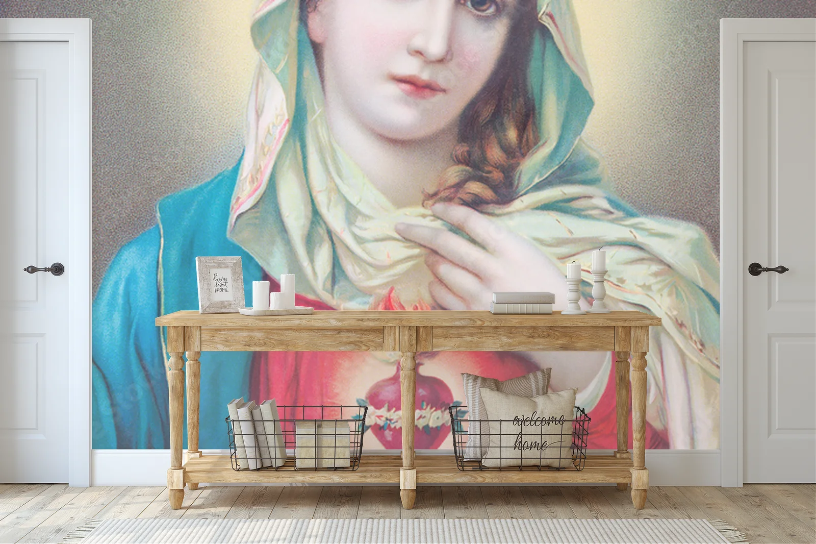 Pastelowa mgiełka i duchowa głębia Matki Bożej