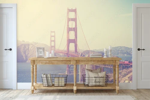 Nostalgiczny widok na Złotą Bramę w San Francisco
