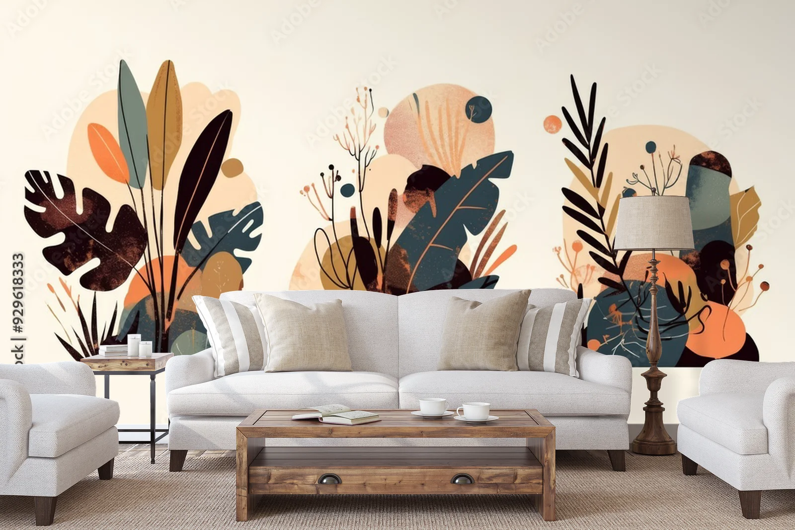 Elegancka boho botanika w pastelowych odcieniach