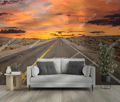 Zachód słońca na legendarnym Route 66