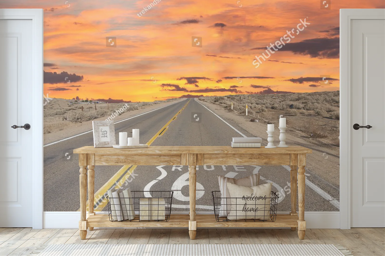 Zachód słońca na legendarnym Route 66