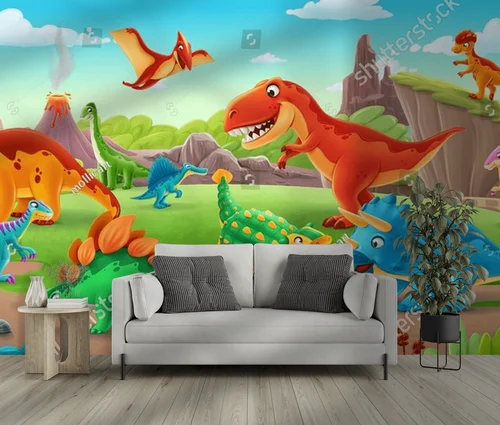 Urzekające krajobrazy dinozaurów dla młodych odkrywców