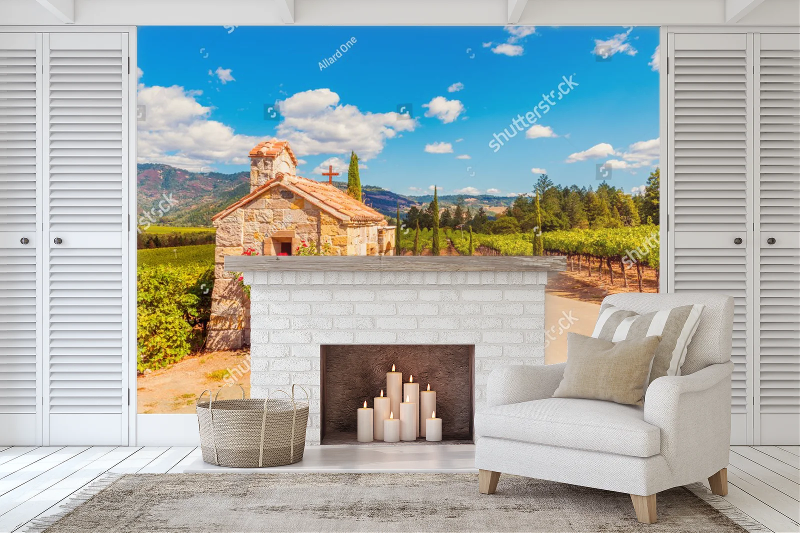 Idylliczna kaplica wśród winorośli Napa Valley