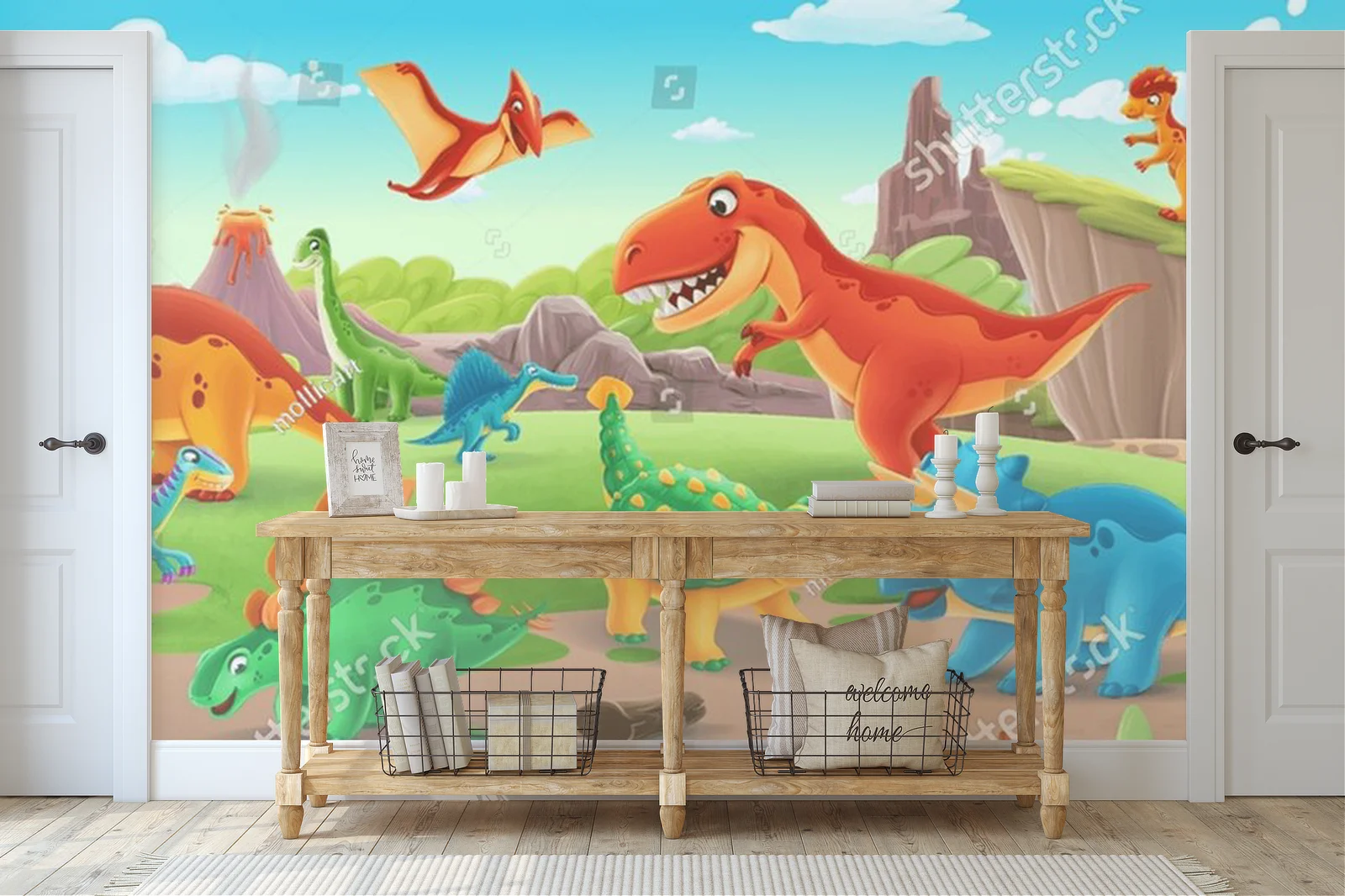 Urzekające krajobrazy dinozaurów dla młodych odkrywców