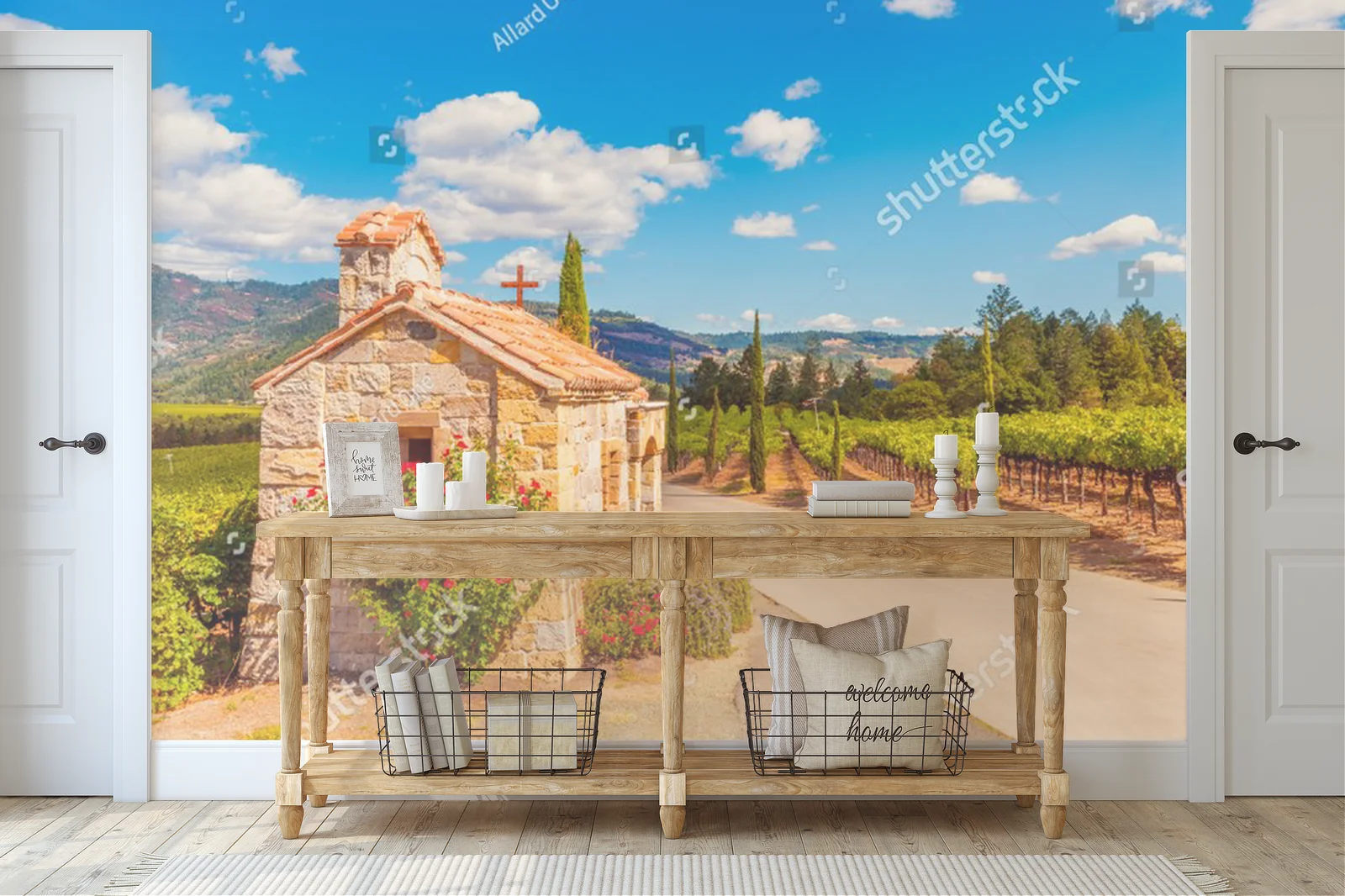 Idylliczna kaplica wśród winorośli Napa Valley