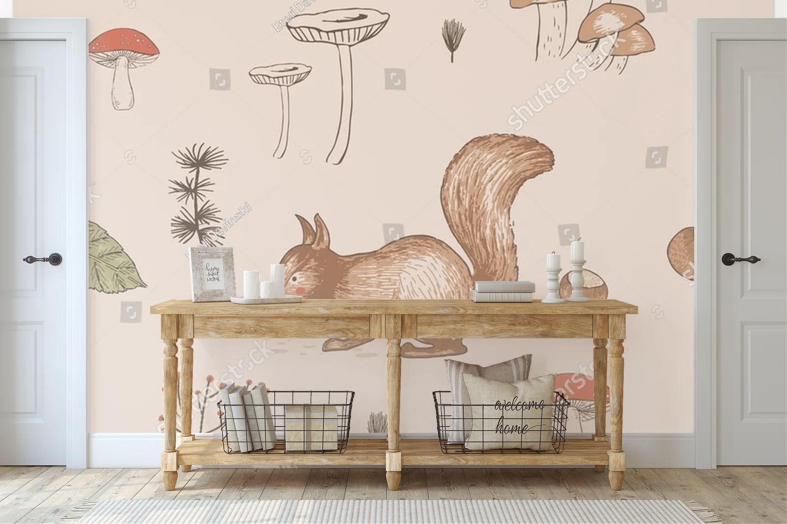 Urocze leśne stworzenia w pastelowych odcieniach