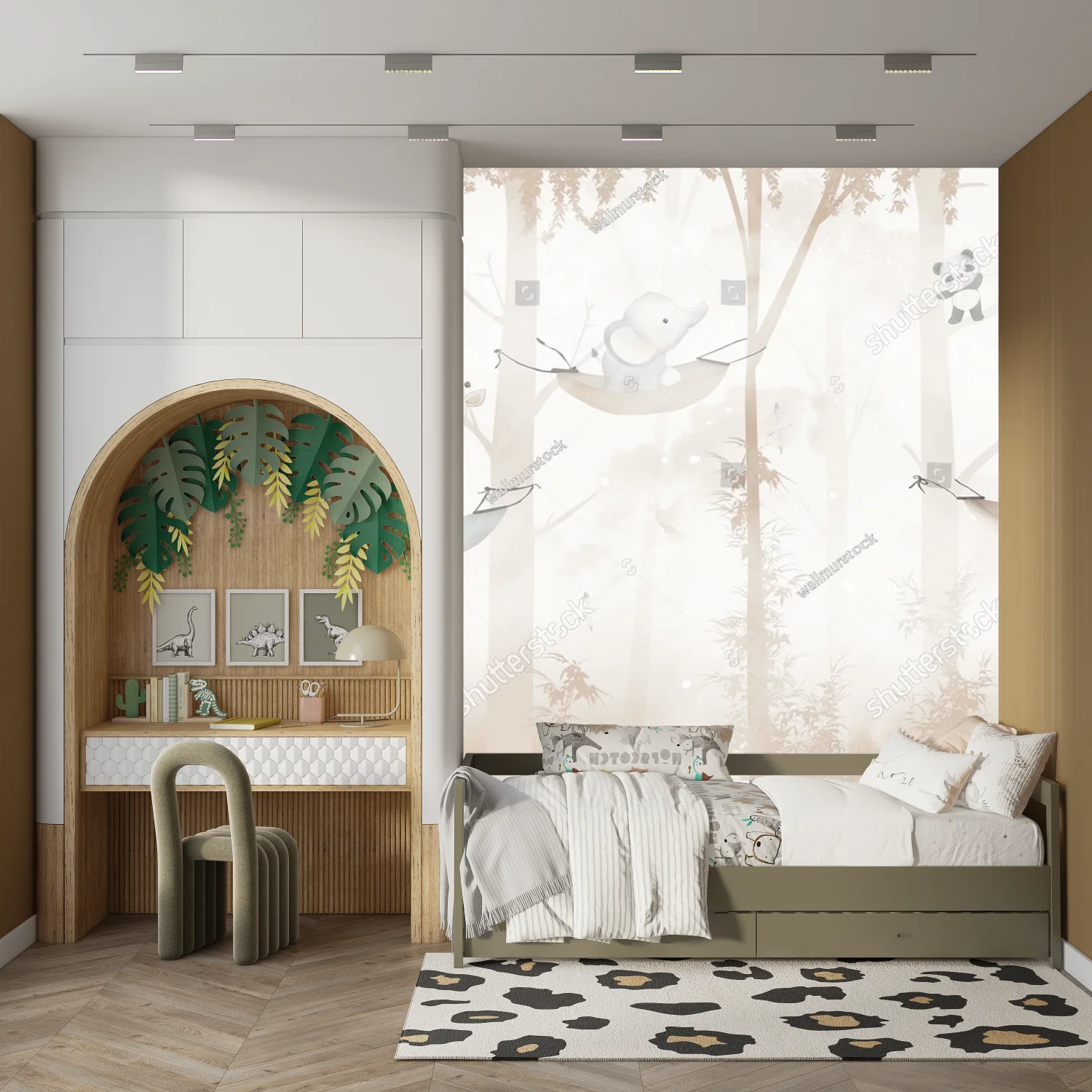 Słodkie zwierzątka w huśtawce – bajkowy design dla dzieci
