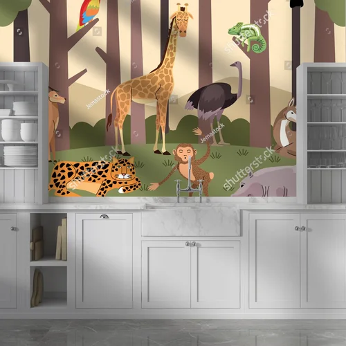 Dzika fauna w leśnej scenerii pełnej życia