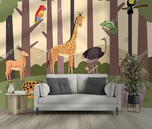 Dzika fauna w leśnej scenerii pełnej życia