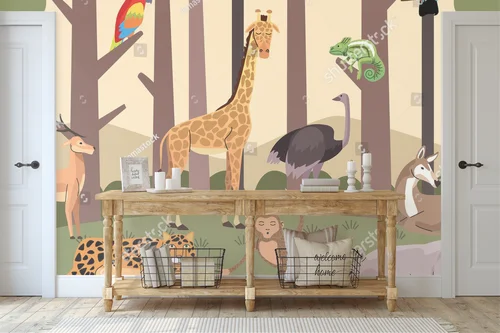 Dzika fauna w leśnej scenerii pełnej życia