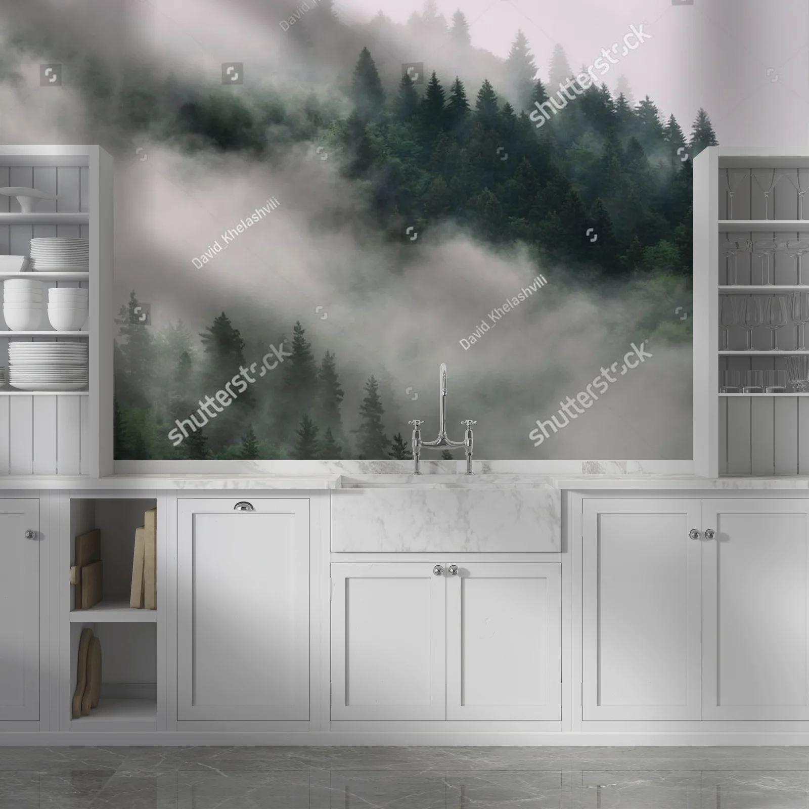 Misty Forest Vibes w górskiej scenerii