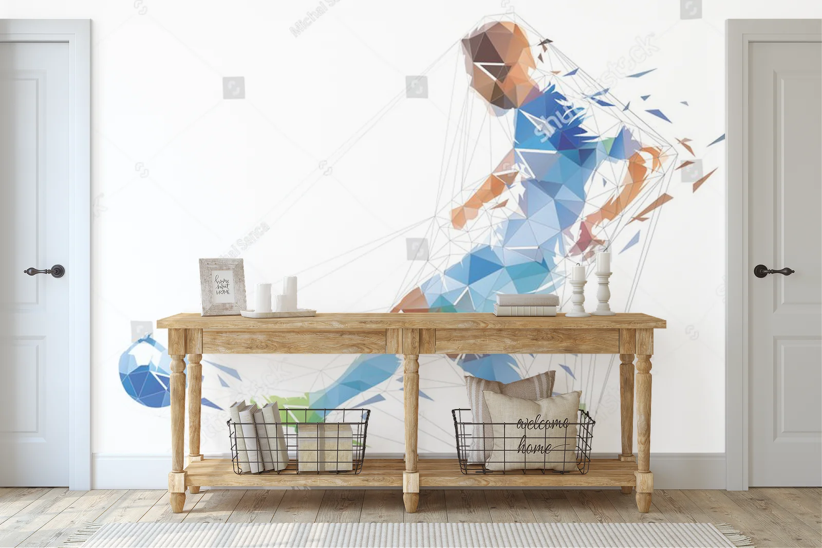 Dynamiczna geometria sportu w białym pojedynku
