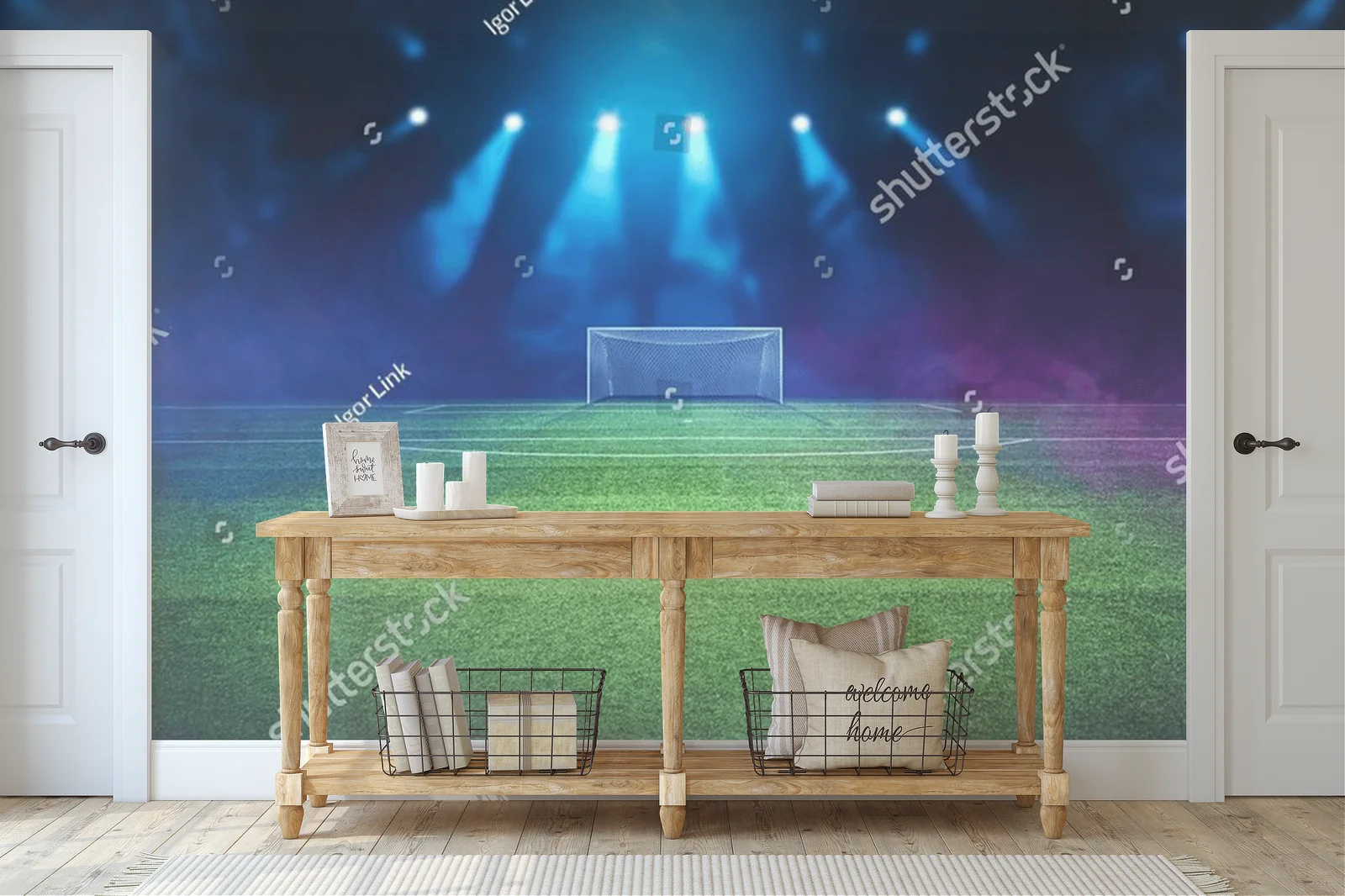 Magiczny stadion w nocnej symfonii barw