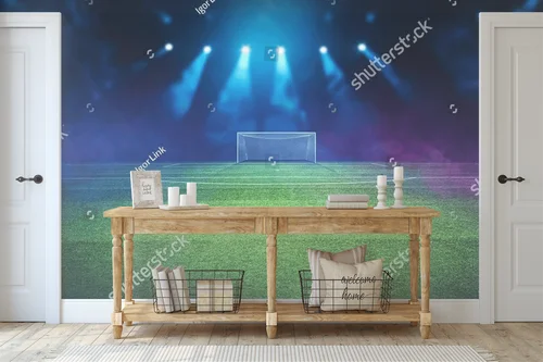 Magiczny stadion w nocnej symfonii barw