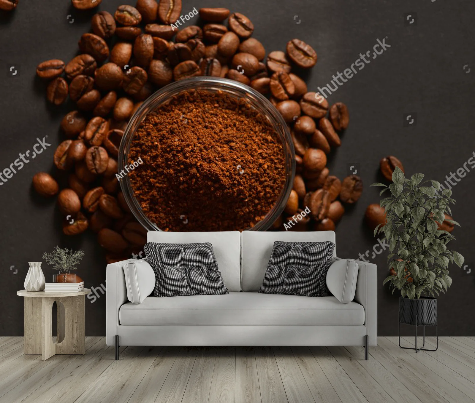 Zanurzenie w aromatach kawy w ciemnej tonacji