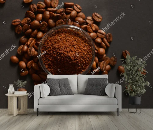 Zanurzenie w aromatach kawy w ciemnej tonacji