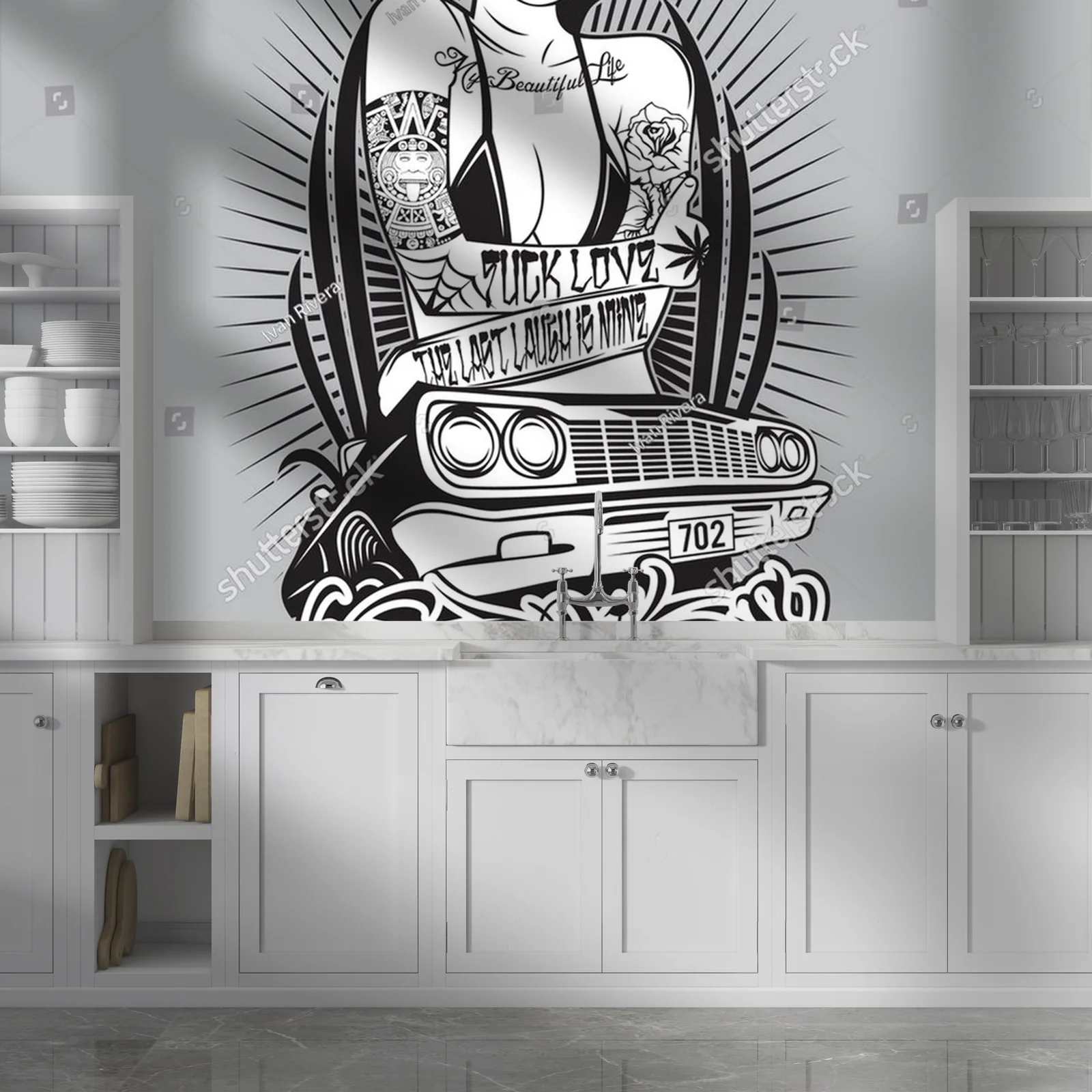 Szałowy design lowridera w delikatnych odcieniach