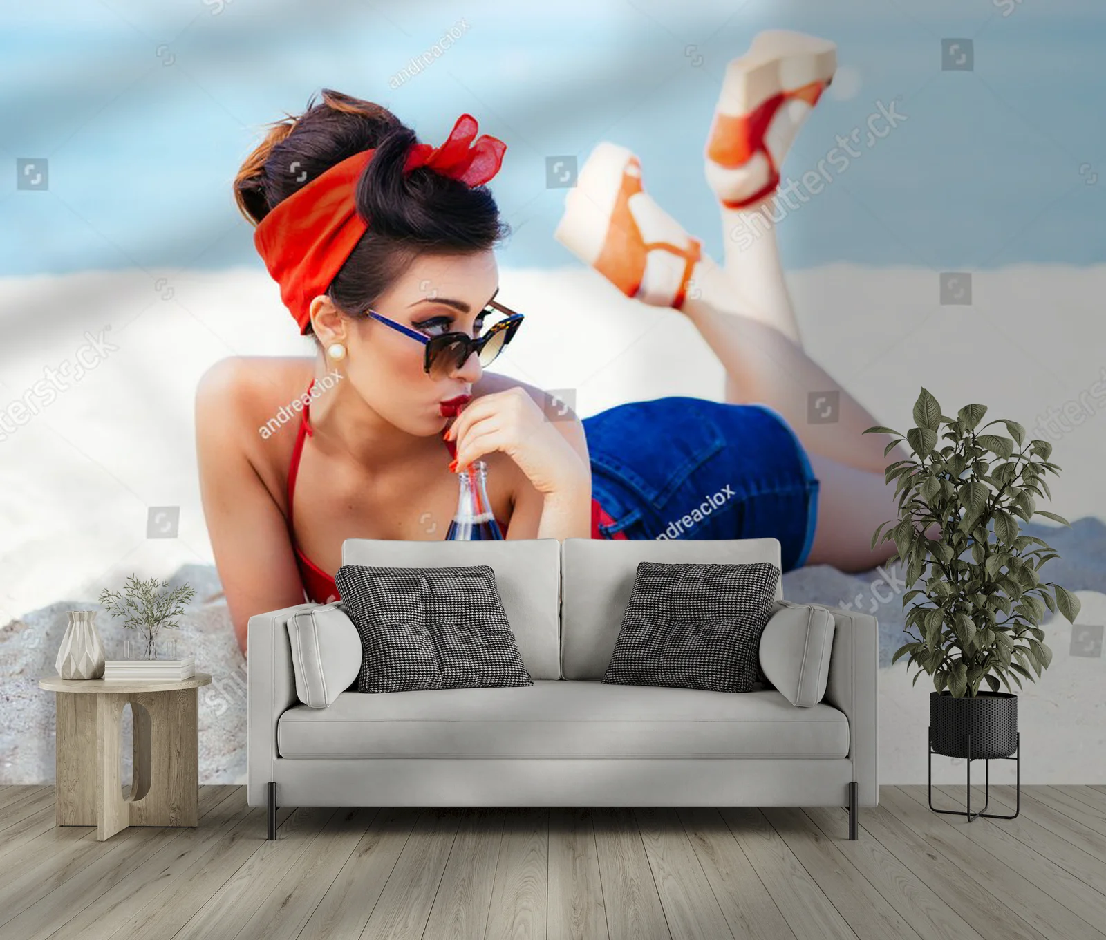Pin-up nad morzem: piękno i nostalgia w retro stylu