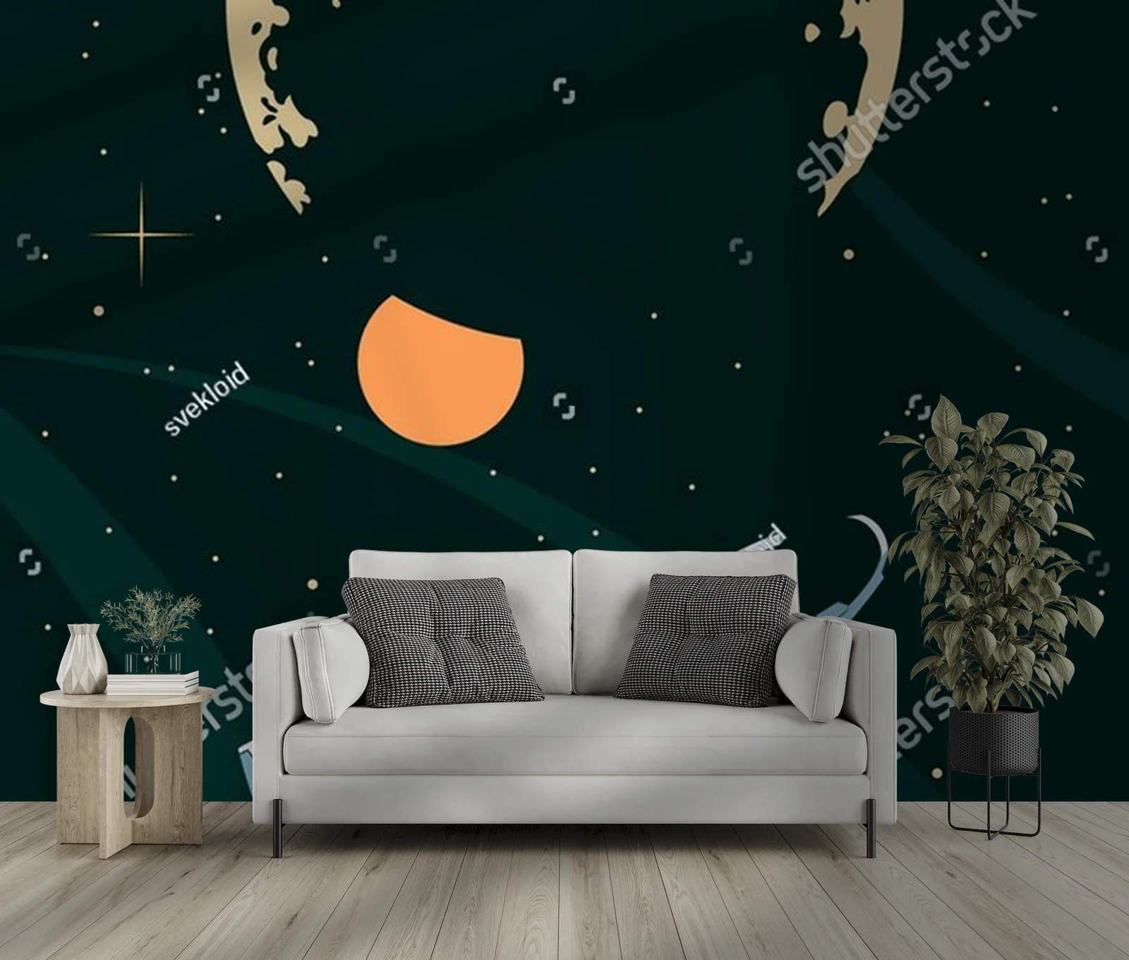 Retro planetarium w galaktycznych barwach