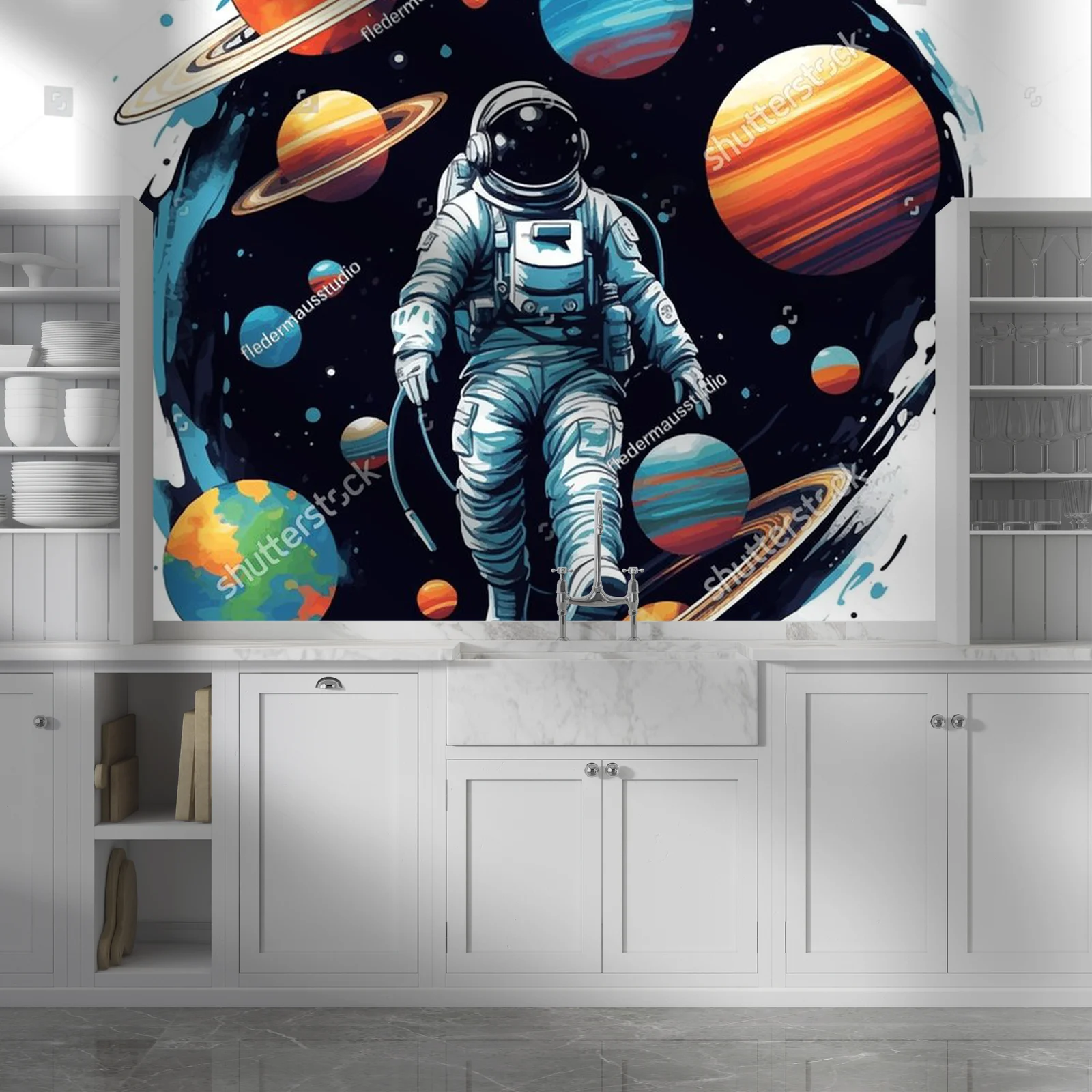 Astronauci i galaktyki: Kosmiczna podróż w bieli
