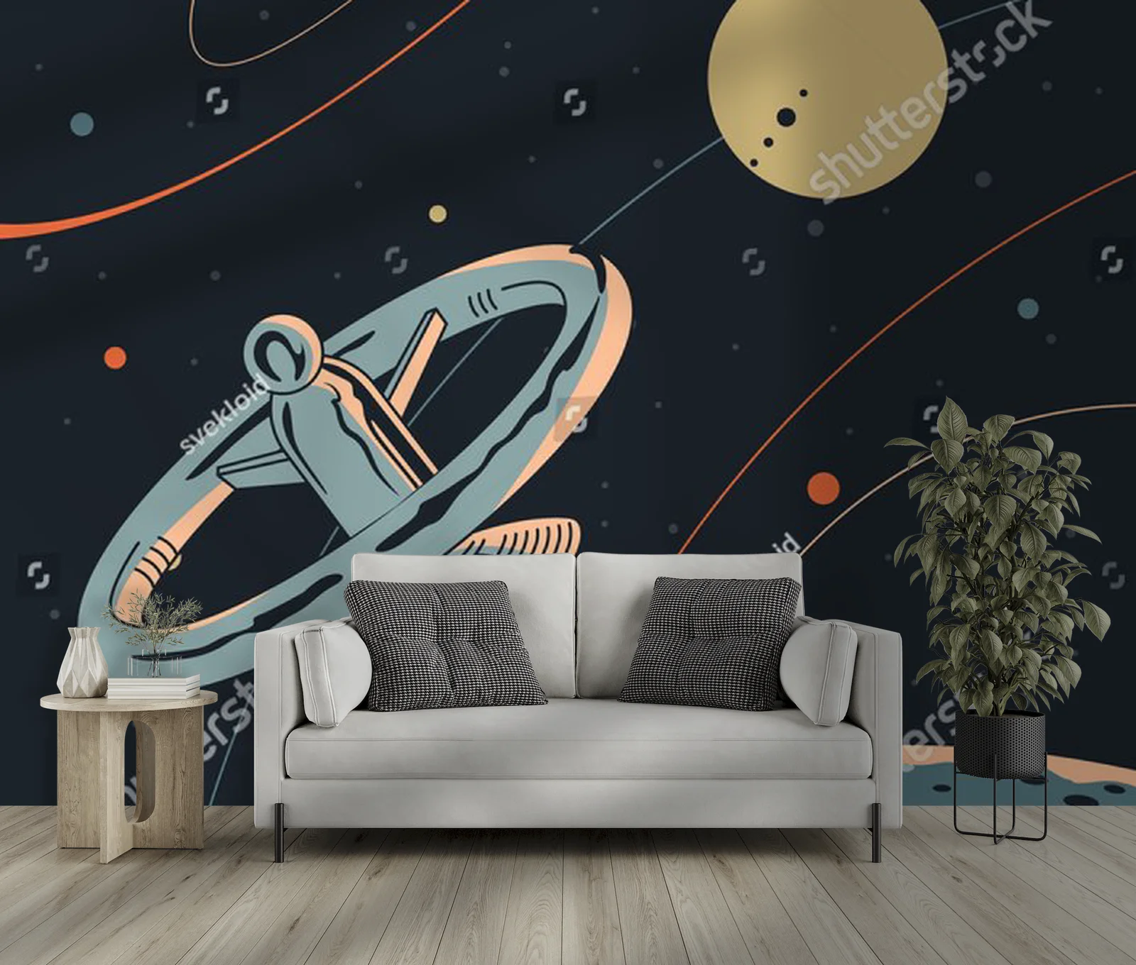Kosmiczne impresje w retro futurystycznym stylu