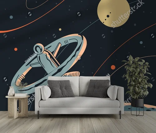 Kosmiczne impresje w retro futurystycznym stylu