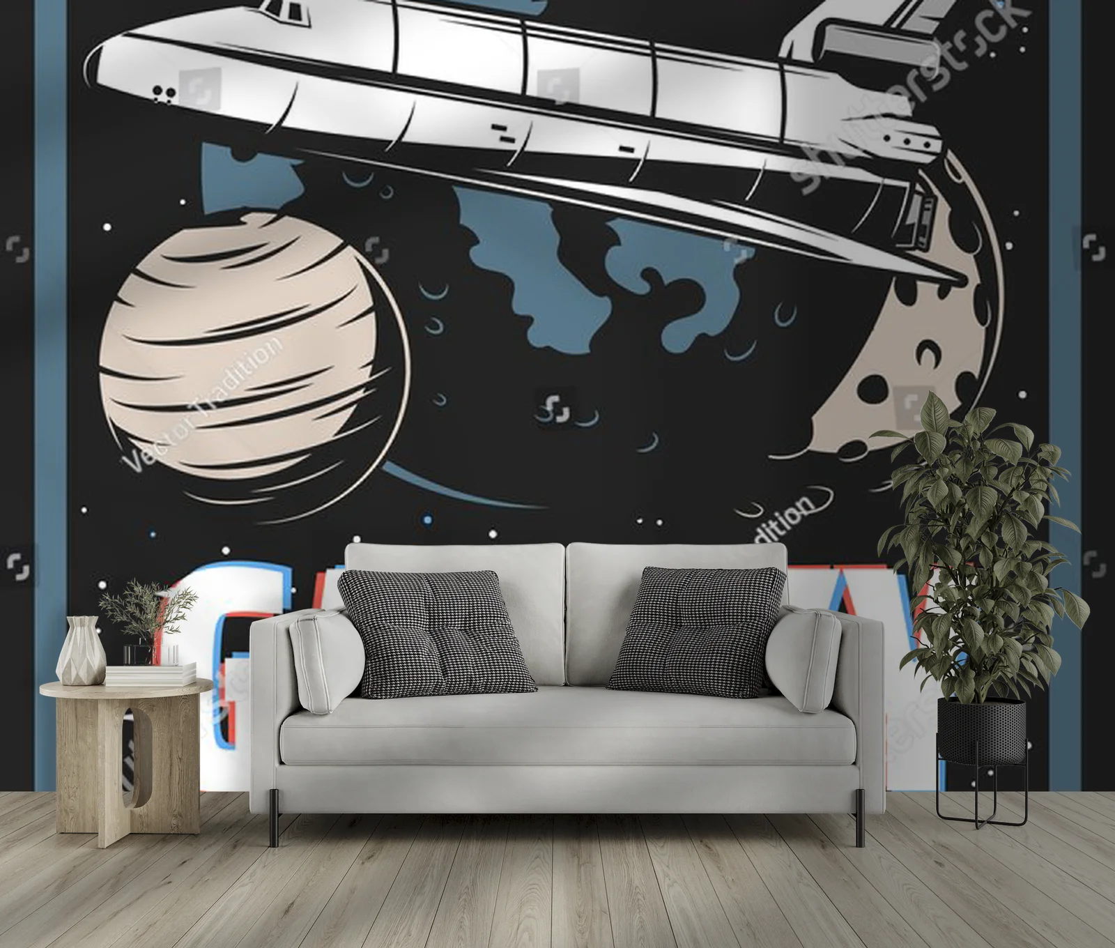 Kosmiczna podróż po galaktyce w retro stylu