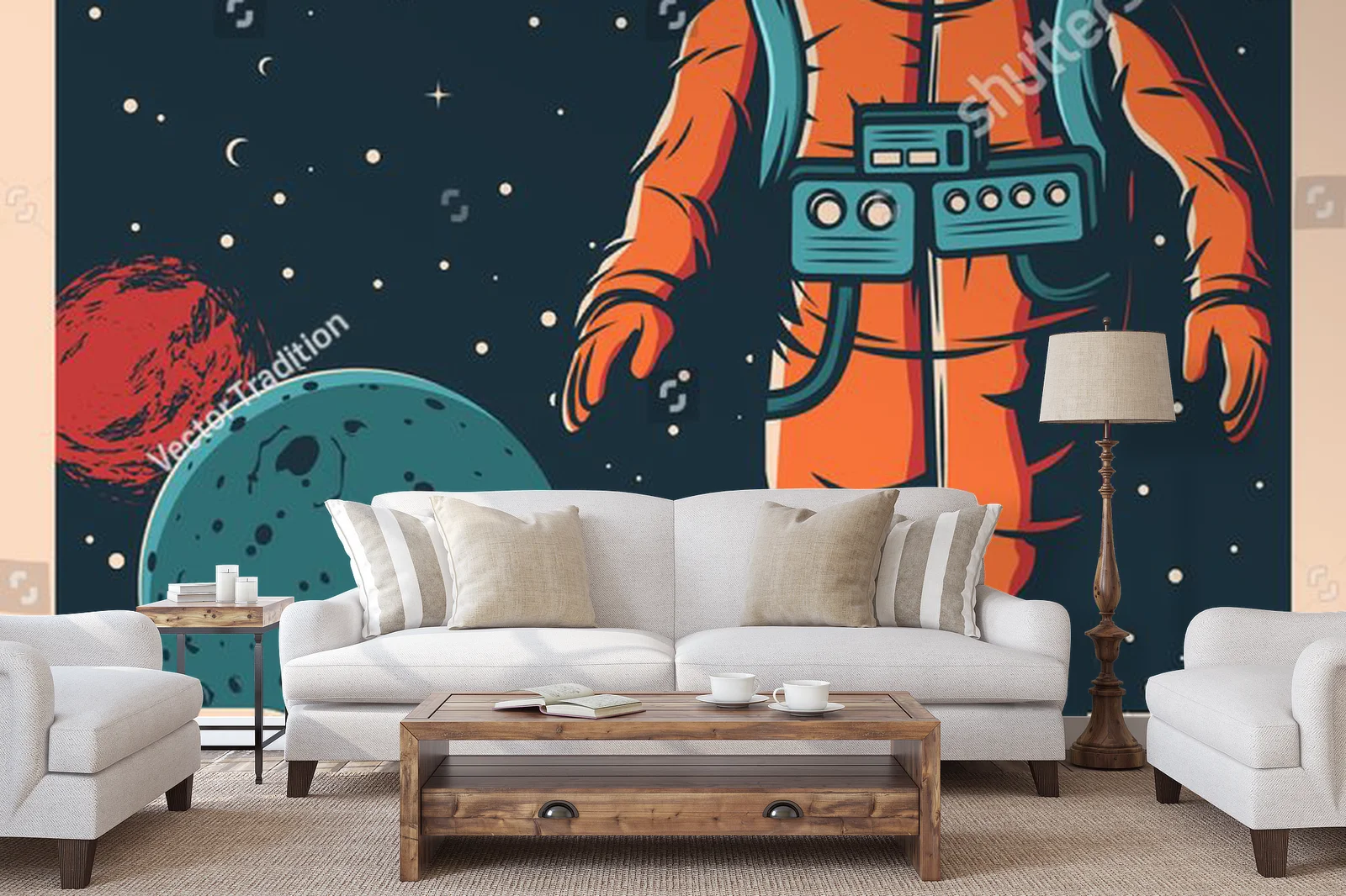 Odważna podróż ku gwiazdom w retro stylu