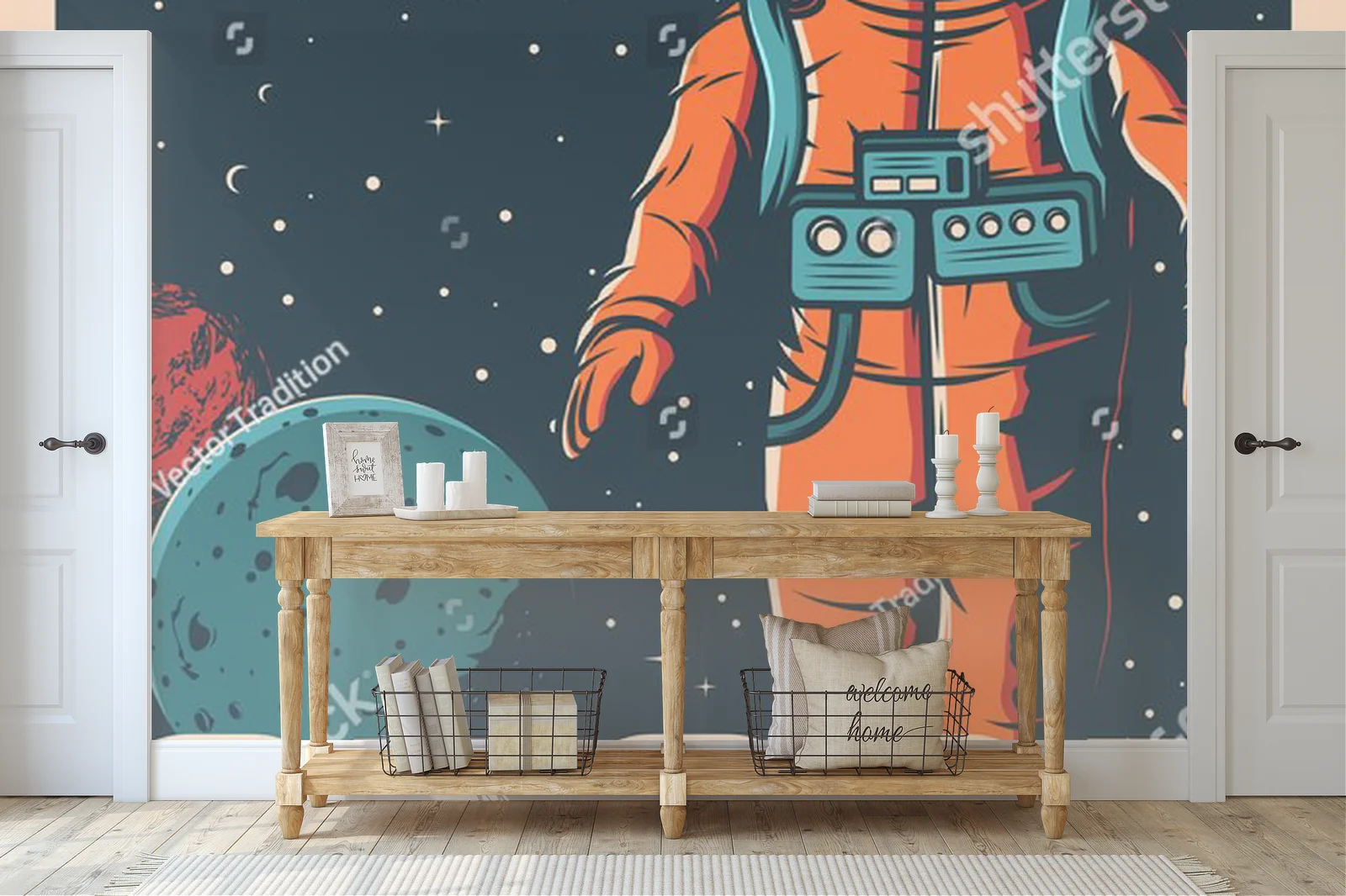 Odważna podróż ku gwiazdom w retro stylu
