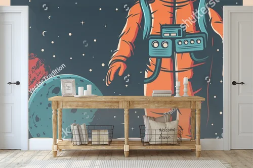 Odważna podróż ku gwiazdom w retro stylu