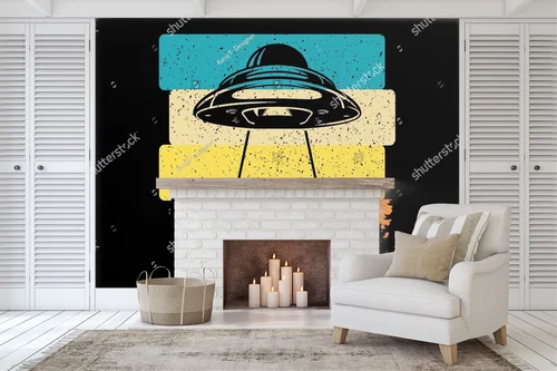 Kosmiczny urok vintage: ufo w nieskończoności