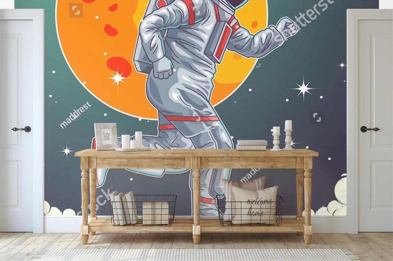 Kosmiczne skaterzy z uśmiechem w galaktyce