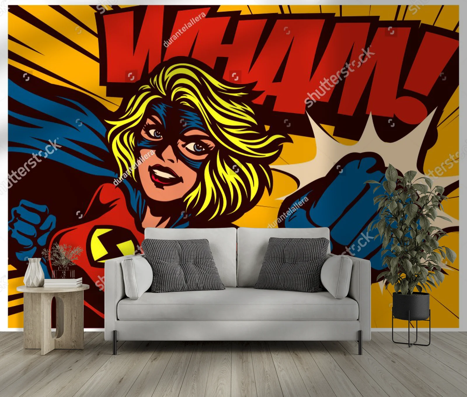 Superbohaterka w akcji – pop artowy styl