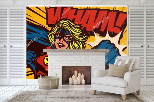 Superbohaterka w akcji – pop artowy styl