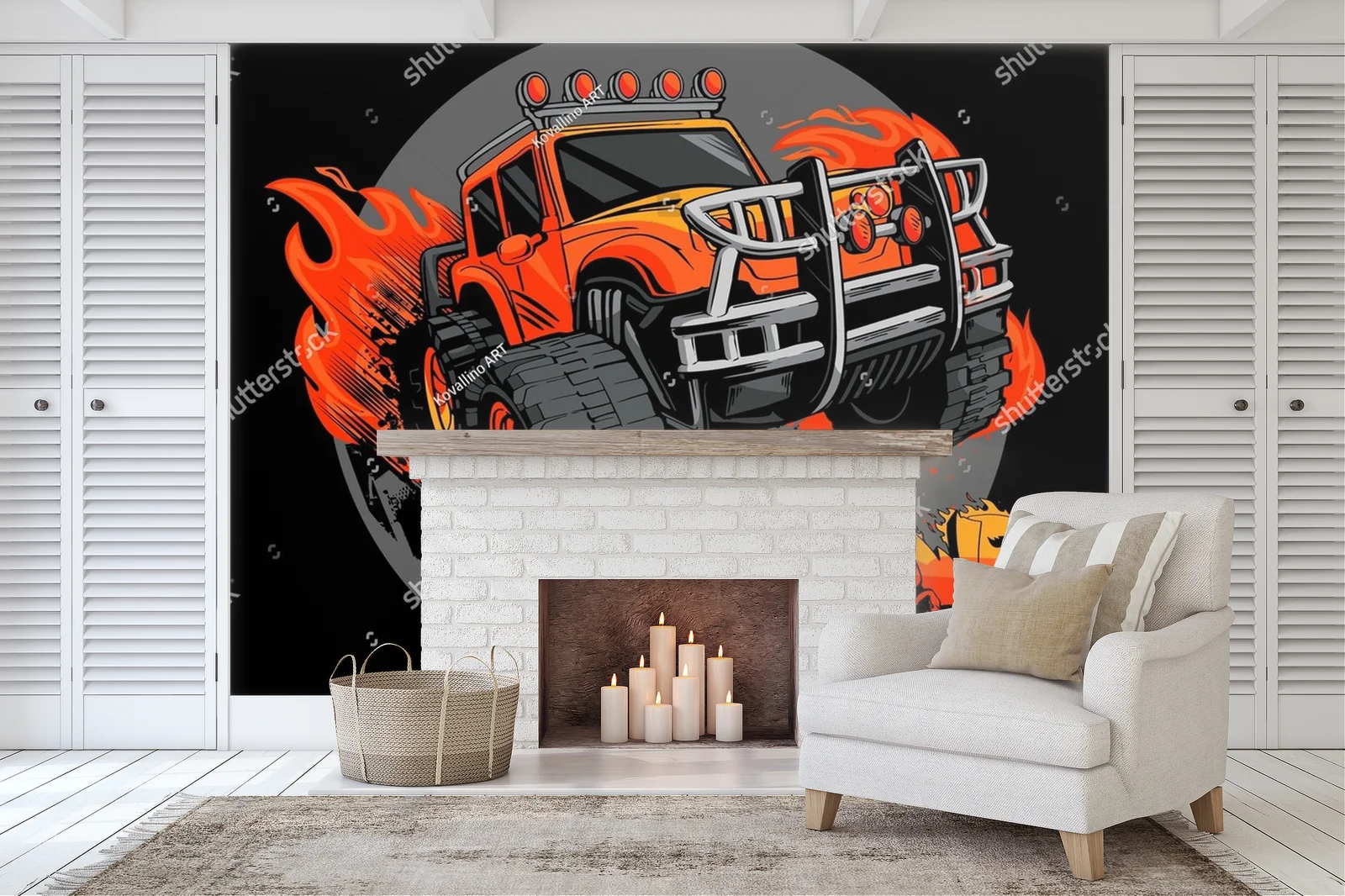 Energia off-roadowego w stylu street art