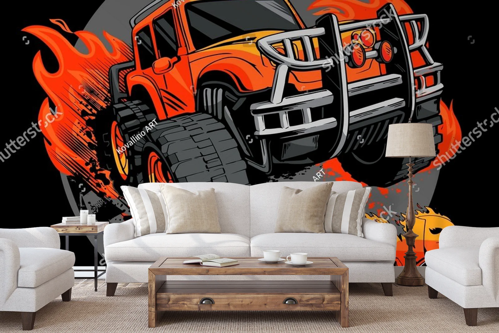 Energia off-roadowego w stylu street art