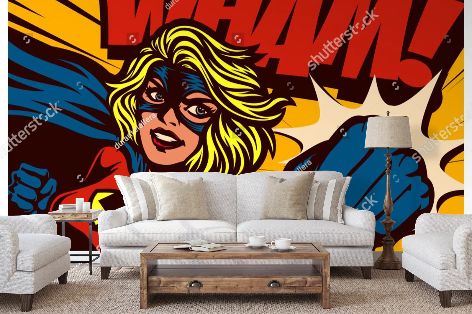 Superbohaterka w akcji – pop artowy styl