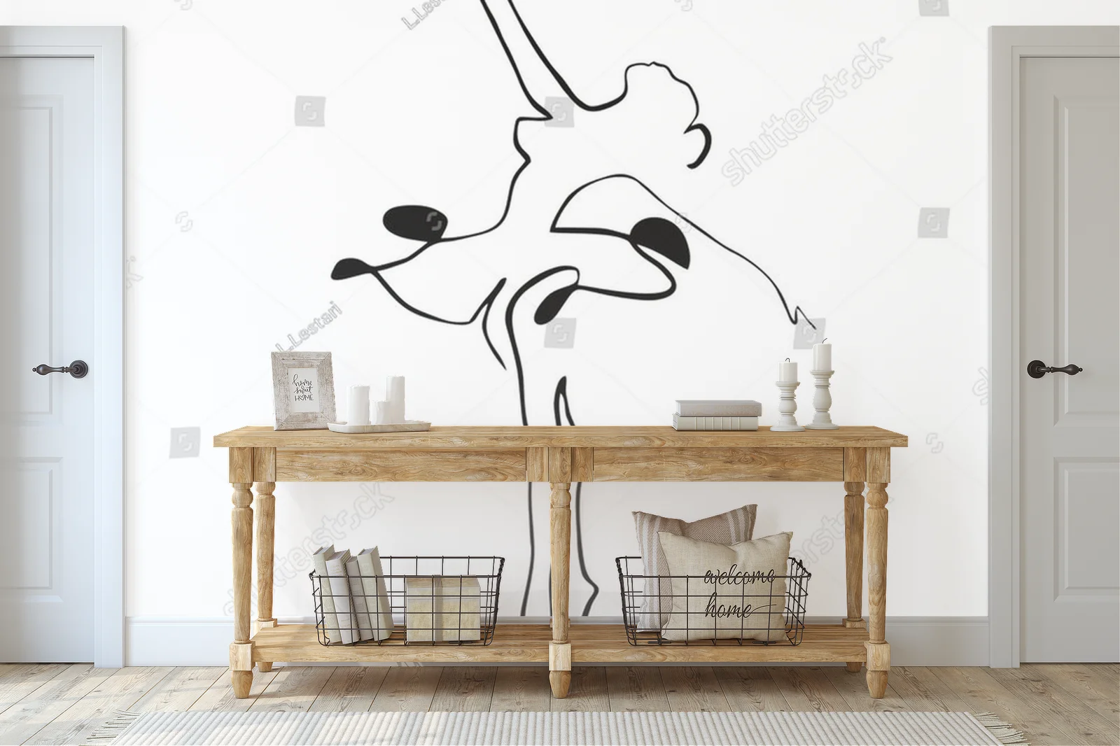 Elegancki taniec baleriny w minimalistycznym stylu